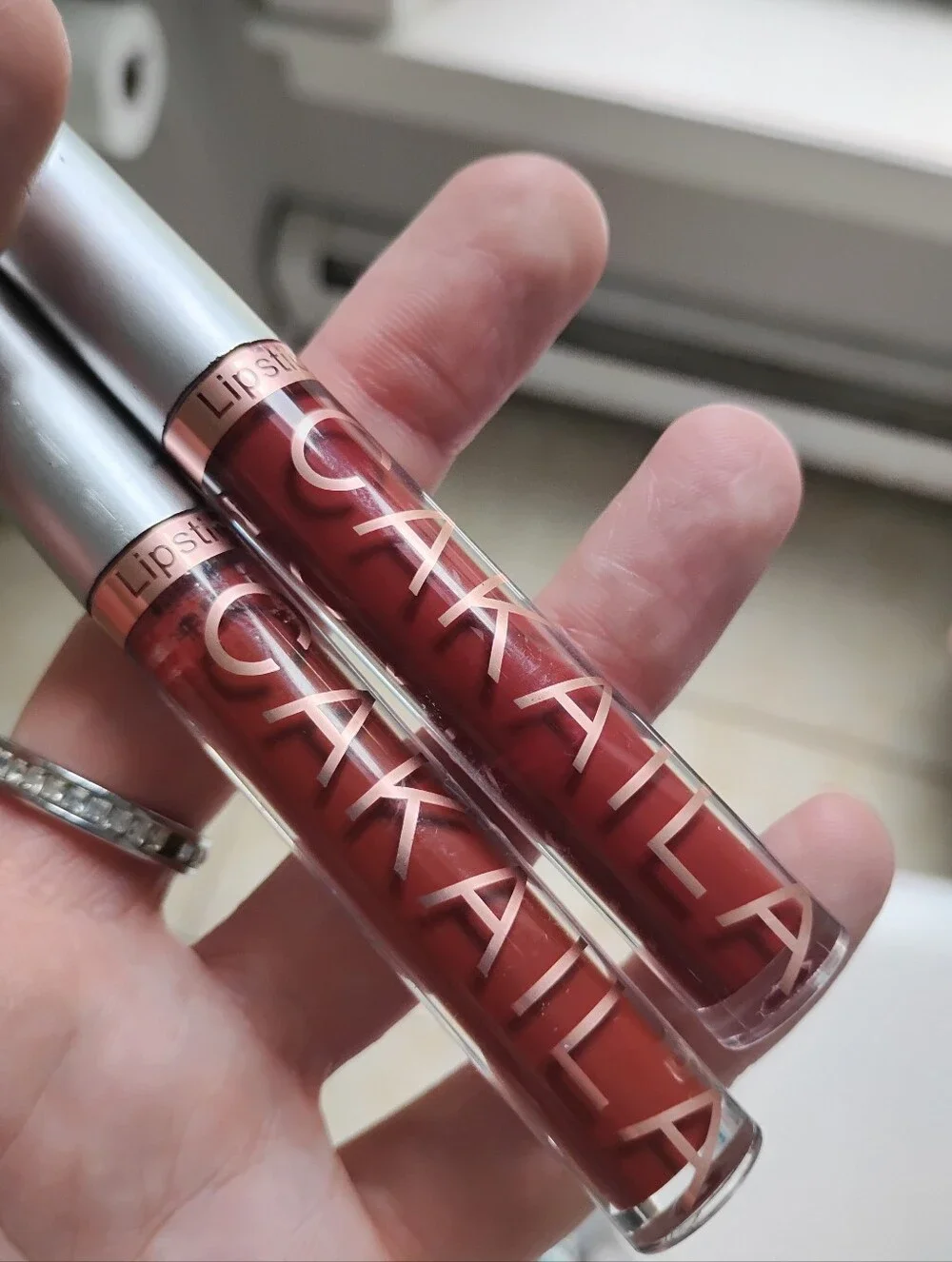 Deep rouge Reds Lipstick Lipgloss Bundle